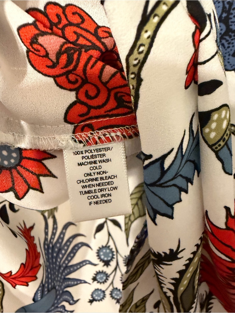 LOFT - Sleeveless Blouse - Blue Floral XS - Picture 4 of 4